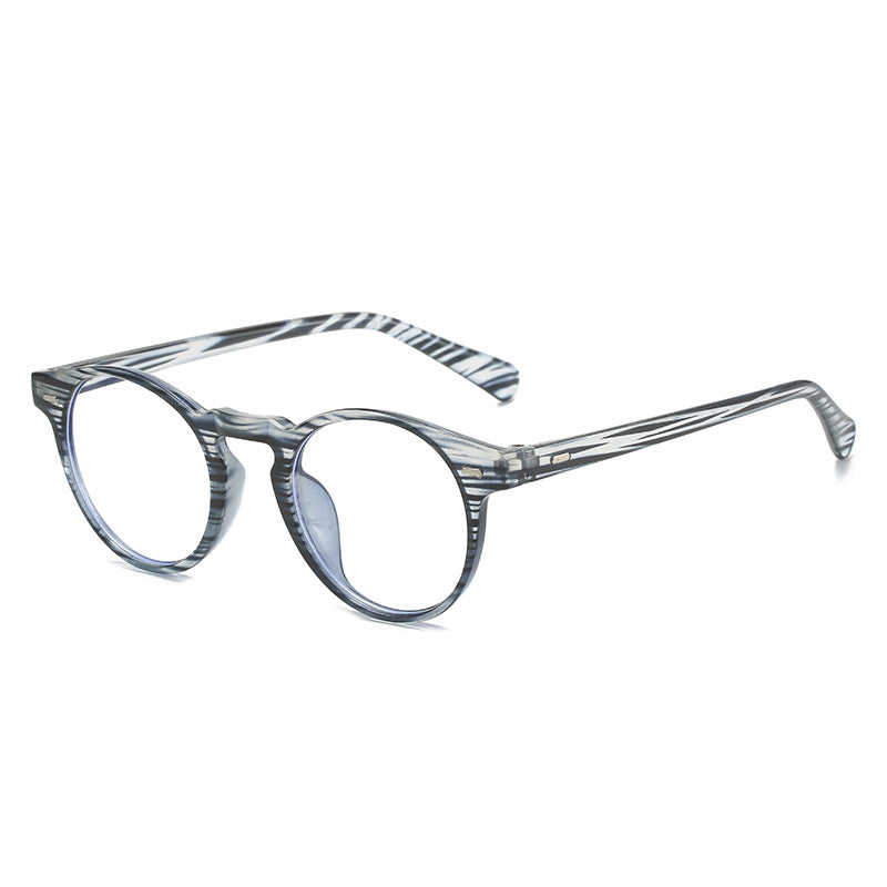 Wholesale Round Frame Rice Nail Candy Colored Anti Blue Light PC Glasses
